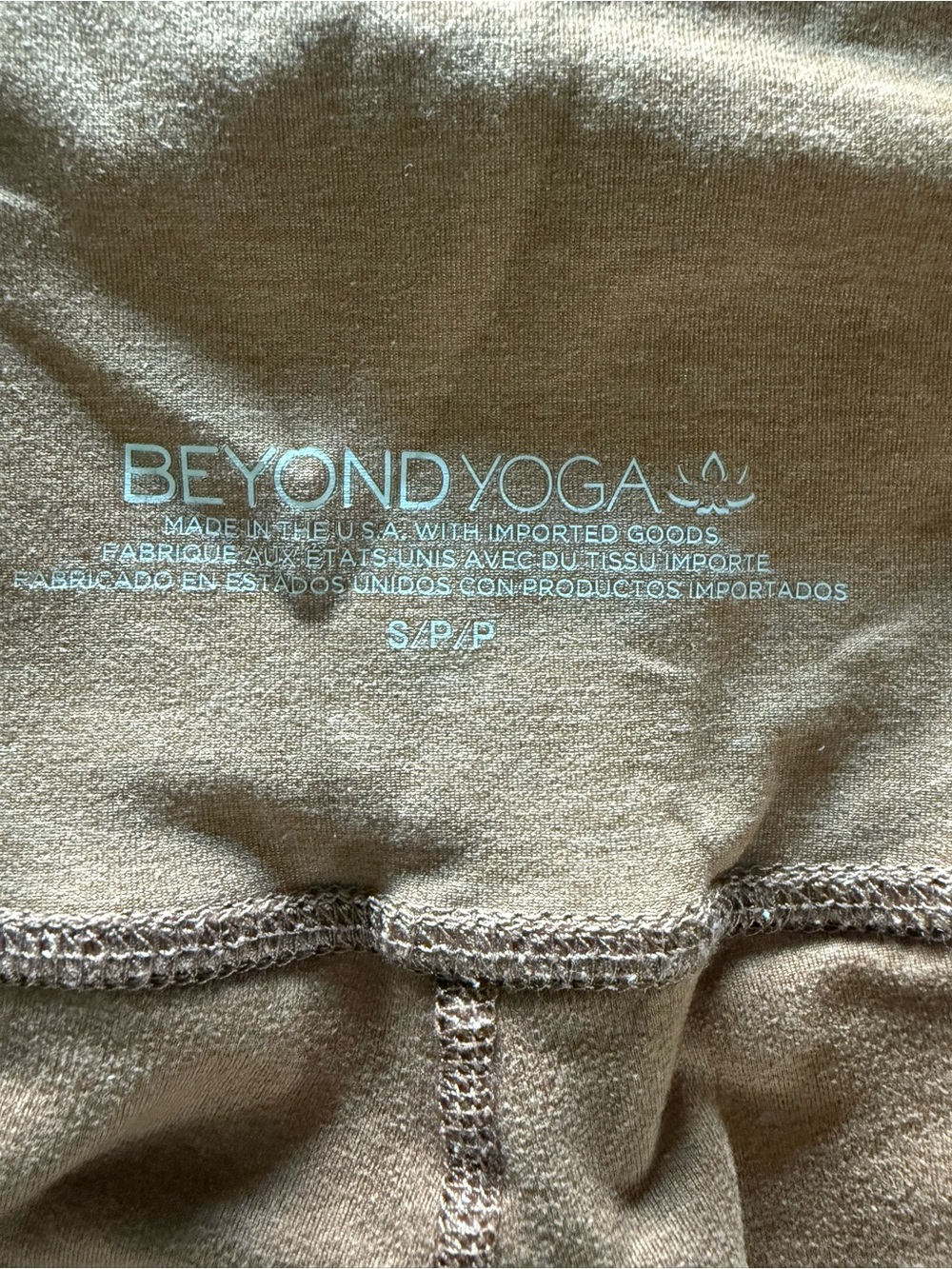 Beyond Yoga Kids Brown Stretch Leggings